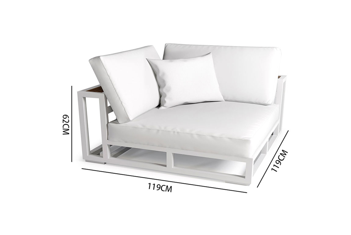 South beach corner sofa chair