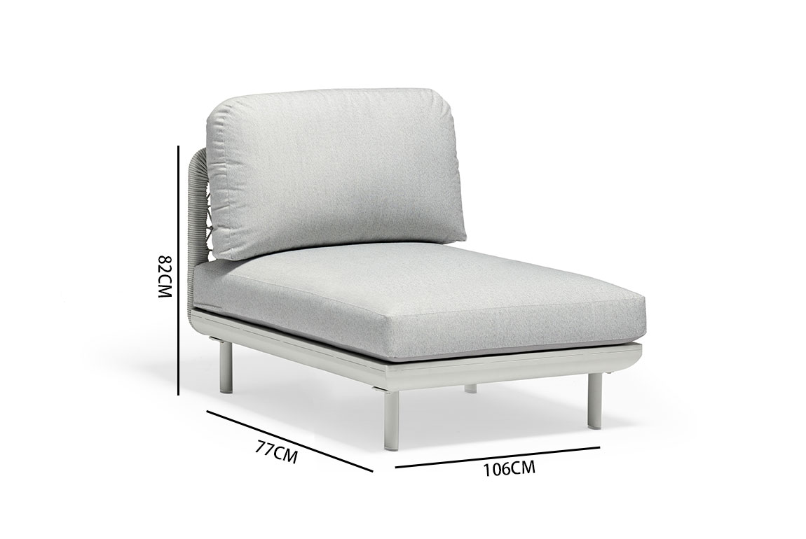 CLUB armless deep chair